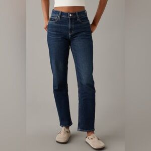 American Eagle Super High-Rise Ankle Straight Jeans